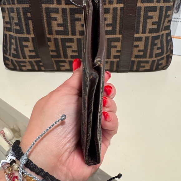 Fendi Zucca Vintage Top handle Boston Bag / Wallet bundle- Bag With COA - Picture 5 of 17